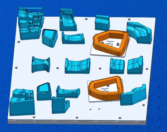Projeto em CAD de ferramental usinado